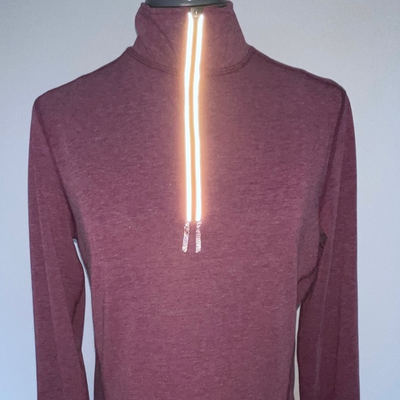 Carhartt Force Delmont Fast Dry Quarter-Zip Shirt Pullover Small Berry 100137 - Picture 7 of 9